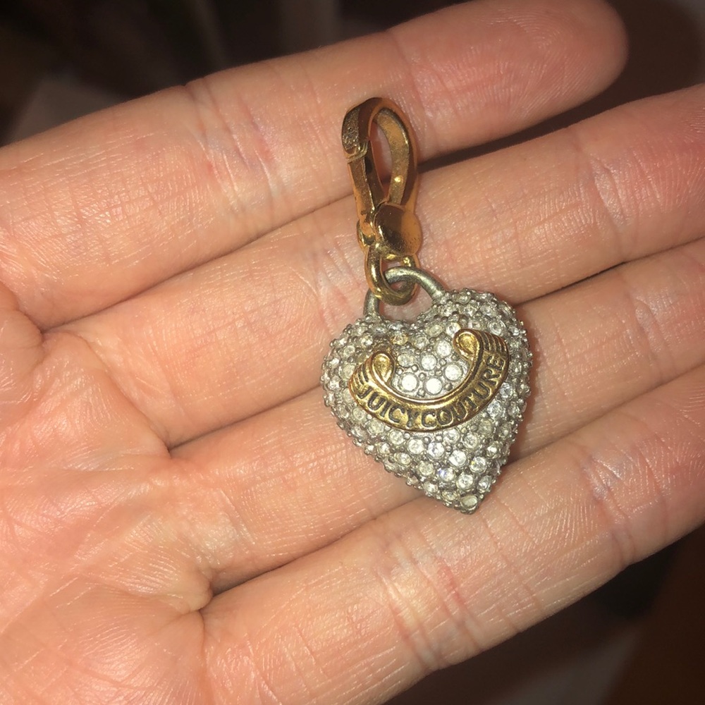 Juicy Couture heart diamond charm